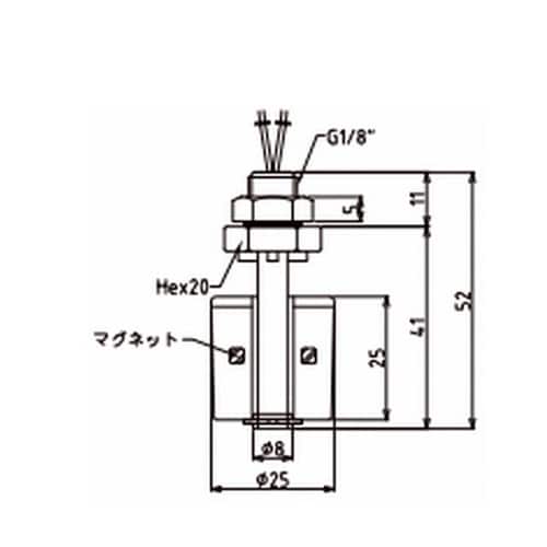 ミニフロート 垂直取付タイプ −20ー+