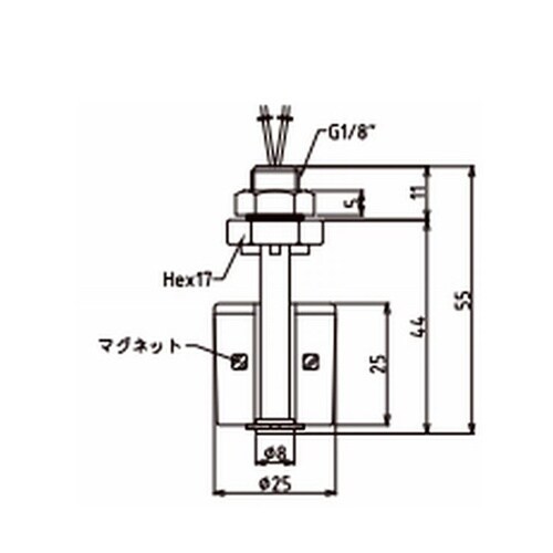 ミニフロート 垂直取付タイプ −10ー+