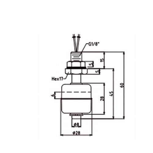 ミニフロート 垂直取付タイプ FD306