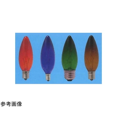 カラーシャンデリア球 E17 レッド着色