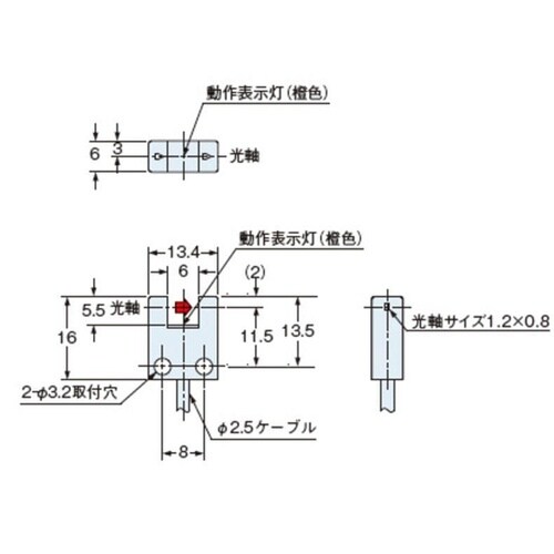 アンプ内蔵マイクロフォトセンサ UPMU