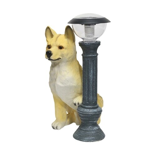 ソーラーライト付柴犬タロー L−675