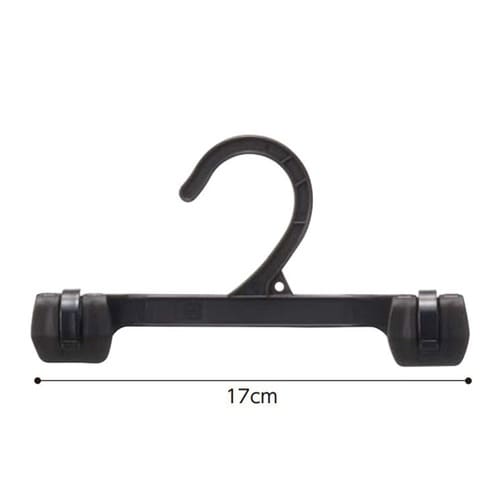 プラスチック製ボトムハンガー 黒 W17