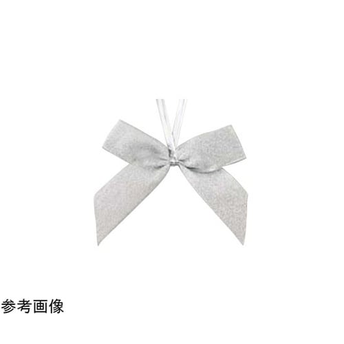 リボンタイ グリッター シルバー 大 2