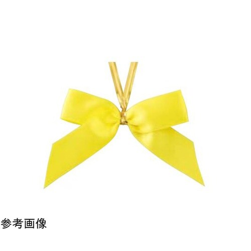 リボンタイ 両面サテン イエロー 小 2