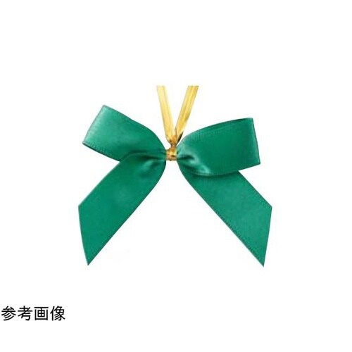 リボンタイ 両面サテン グリーン 小 2