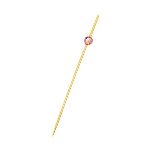 竹製 ビーズピックス 9cm ピンク(5
