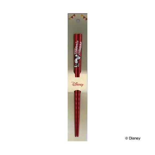 箸 21cm ミニーマウス レッド