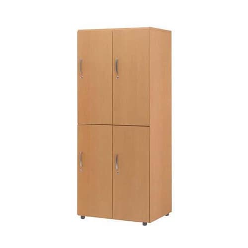 木製フリージョイントロッカー 2段4人用