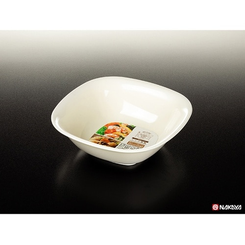レンジ角鉢 白 K388−1