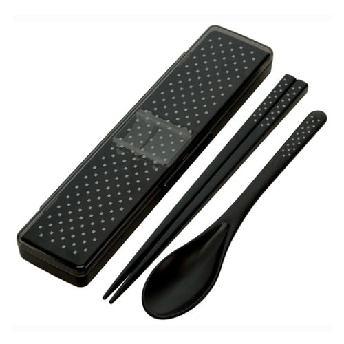 コンビセット 箸 スプーン 21cm ブラック