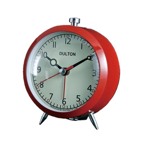 目覚まし時計 アラームクロック ALARM レッド