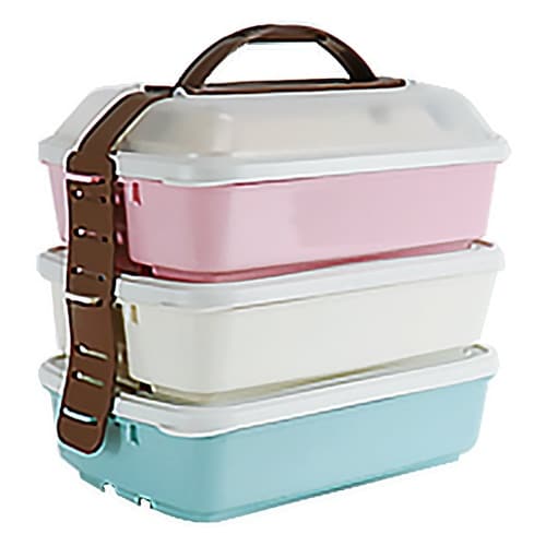 ピクニックランチボックス お弁当箱 グラスピンク