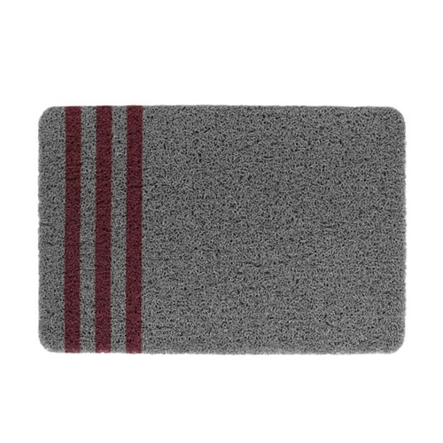 玄関マット 40×60cm レッドグレー