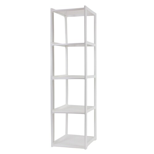 シューズラック スリム 5段 ホワイト