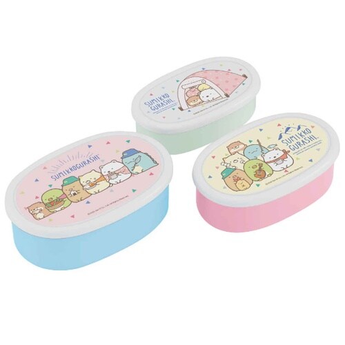 お弁当箱 シール容器 抗菌 3個入 すみっコぐらし