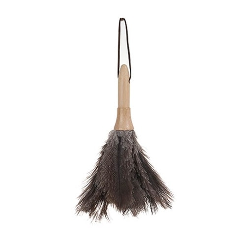 はたき フェザー ダスター ほこり取り グレー