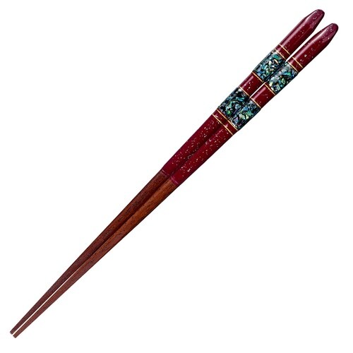 箸 21cm プレミアムアイ レッド