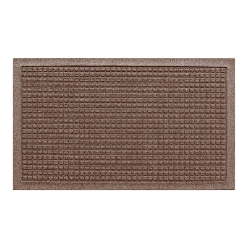 玄関マット 吸水速乾 44×74cm ブラウン