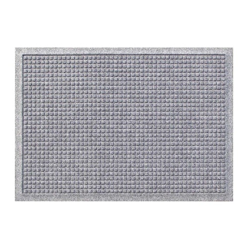 玄関マット 吸水速乾 62×88cm ライトグレー