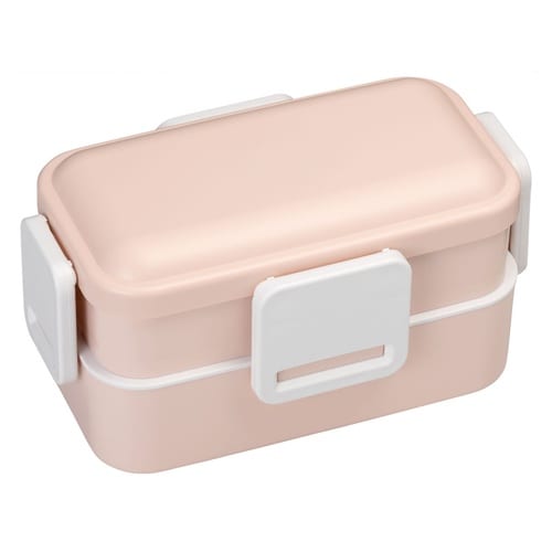 弁当箱 2段 600ml 抗菌 ふわっと ピンク