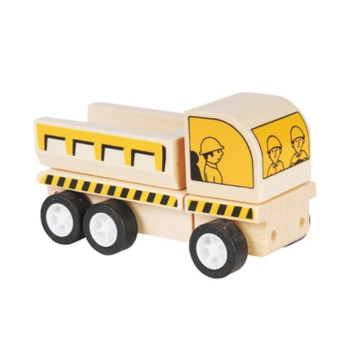 おもちゃ はたらくくるま工事現場 ダンプカー 木製
