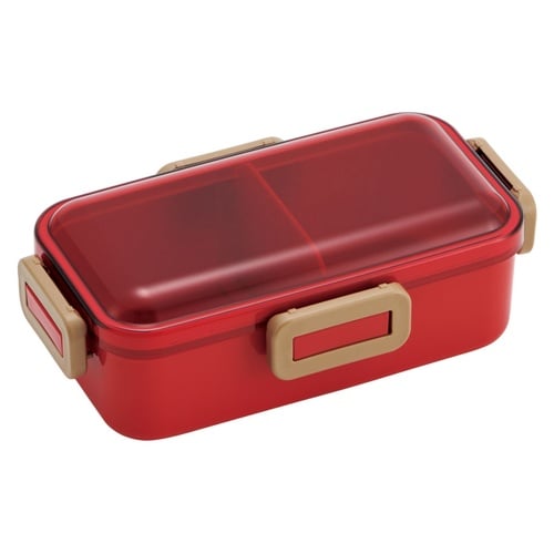 弁当箱 抗菌ふわっと弁当箱 1段 チェリーレッド