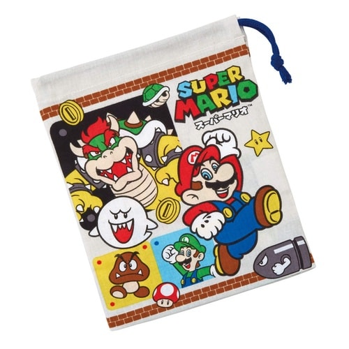 コップ袋 巾着袋 キャラクター スーパーマリオ23