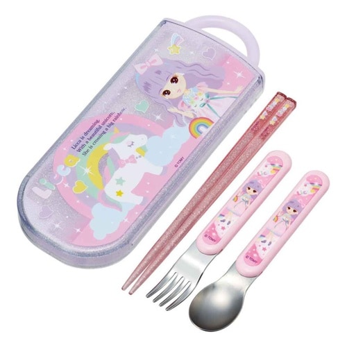 トリオセット 抗菌 箸 スプーン リカちゃん23