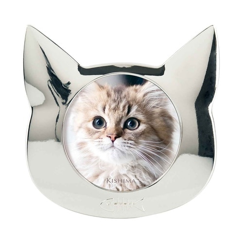 フォトフレーム Coco ネコ ペット シルバー