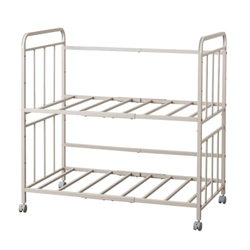 布団収納ラック2段 グレージュ