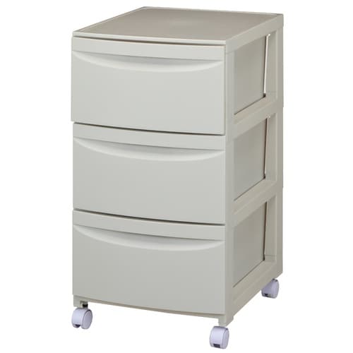 チェスト 3段 ミルクティーベージュ