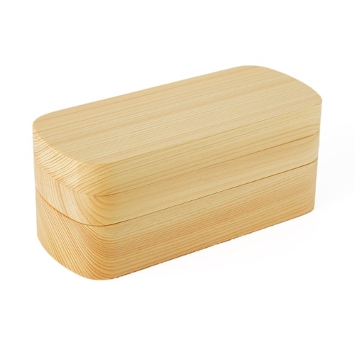 くり抜き弁当箱 2段 900ml 紀州桧弁当箱