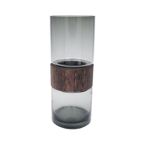 花瓶 ガラスベース フォグウッド トール S