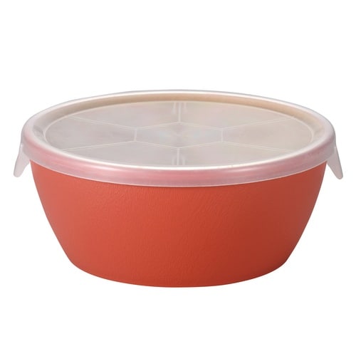ボウル earth color 抗菌 レッド