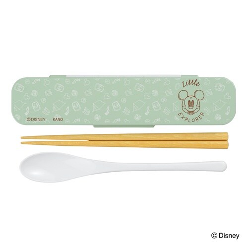 箸 スプーンセット ミッキー ミニー グリーン