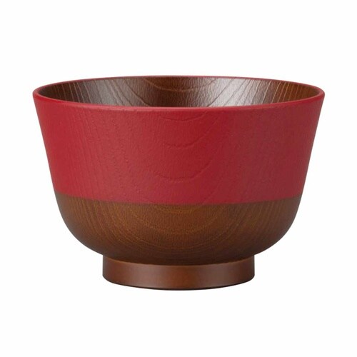 汁椀 日本伝統色 羽反塗分 古代朱