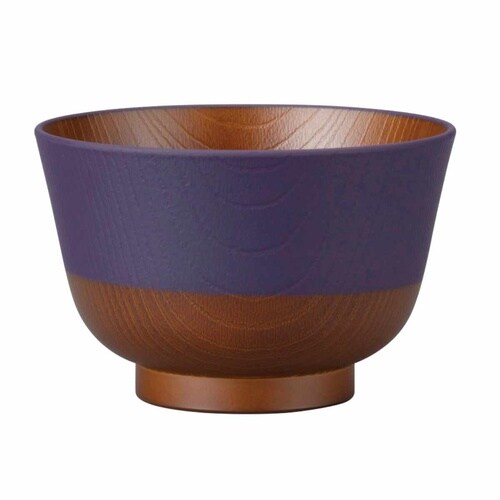 汁椀 日本伝統色 羽反塗分 茄子紺