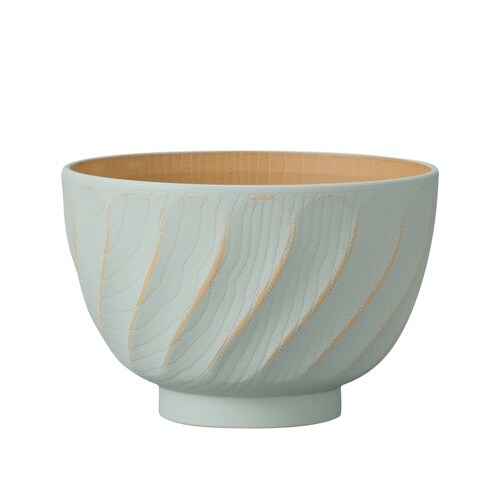 汁椀 匠彫研ぎ出し うすもえぎ