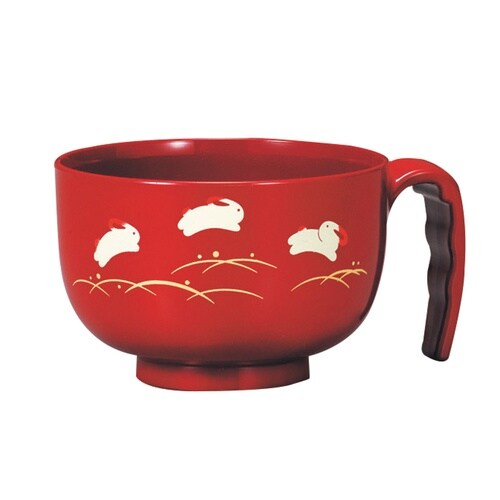 汁椀 らくらく汁椀 朱 遊ゆう 朱