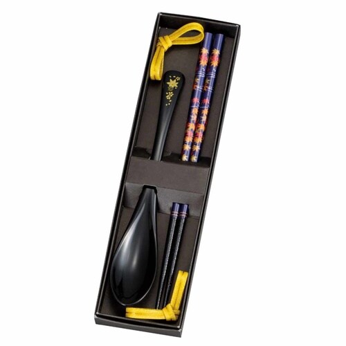 箸 スプーン 箸置き 3点セット 春秋