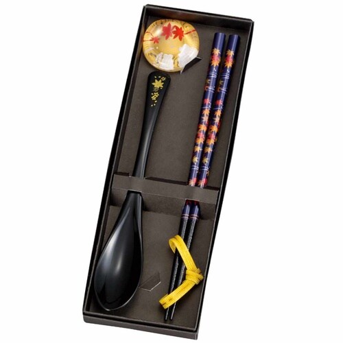 箸 スプーン スプーンレスト 4点セット 春秋