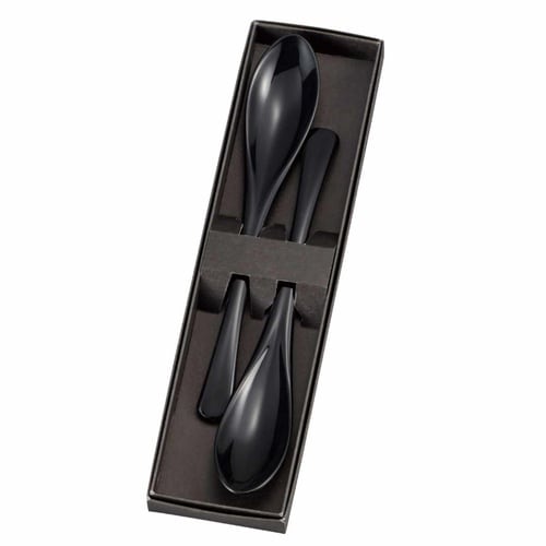 スプーン 味わい 2本入 黒