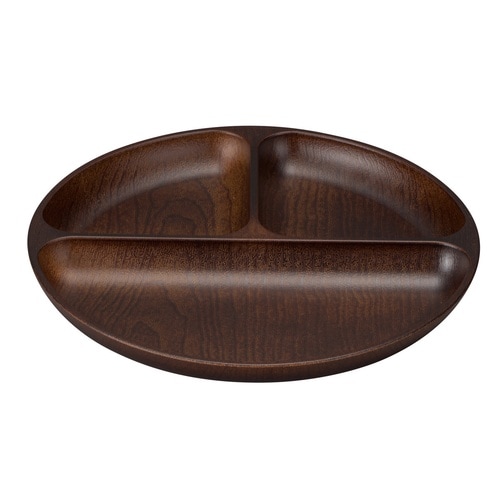 ランチプレート Woody モカブラウン