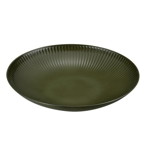 プレート cerala 丸 L マットグリーン