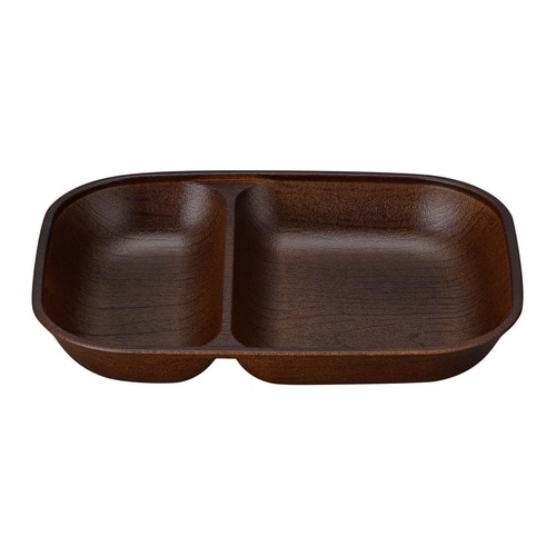 ランチプレート Woody 抗菌 モカブラウン