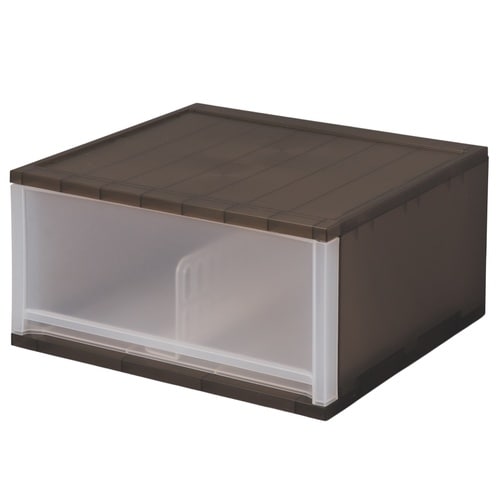 収納ケース 引出し Brio ワイド ブラウン