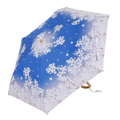日傘 河馬印本舗 2段 折りたたみ傘 夜桜