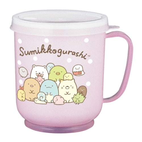 コップ 300ml 蓋付クリーミーコップ ピンク