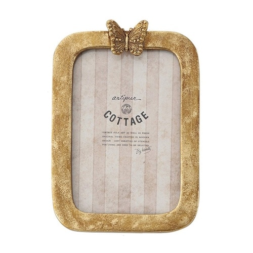 フォトフレーム バタフライフォトフレーム ゴールド